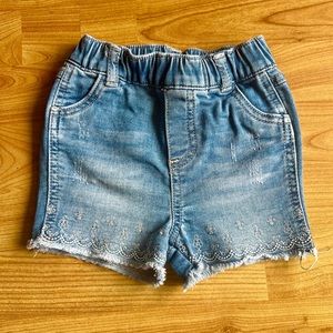 First Impressions baby girl denim shorts
